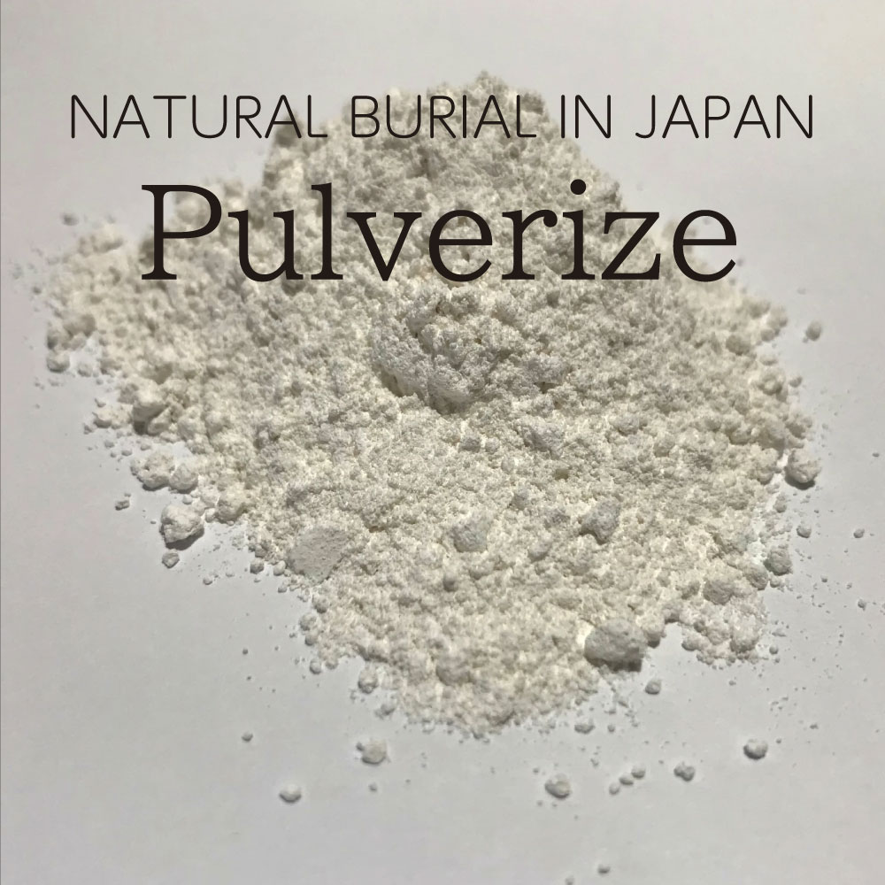 We will carry out the bone pulverization process, turning the remains we have received into powder.