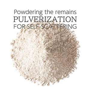 Powdering the remains for self-scattering
