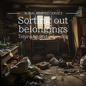 Sorting out belongings