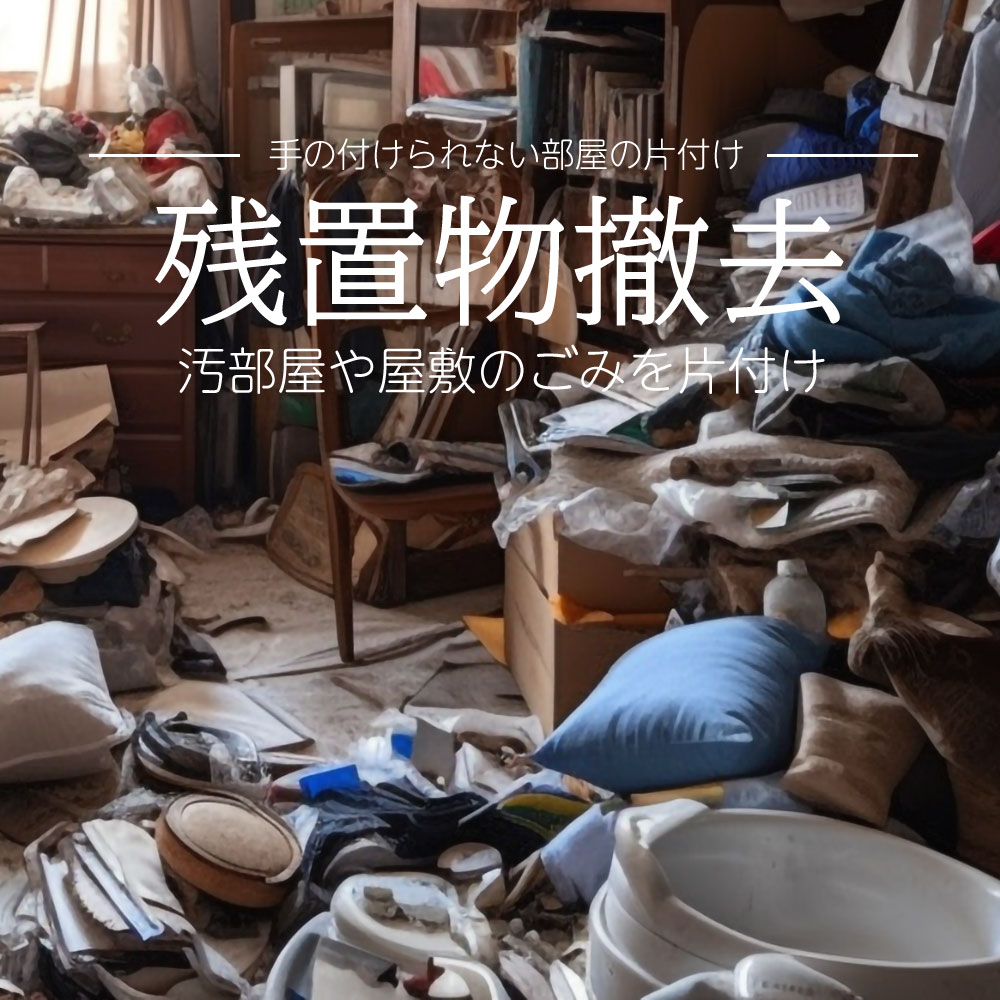 片付けと残置物撤去